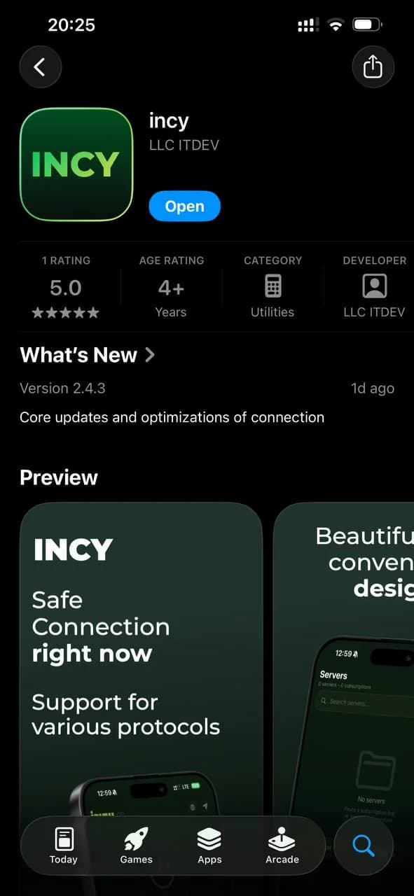 Скачайте приложение Incy